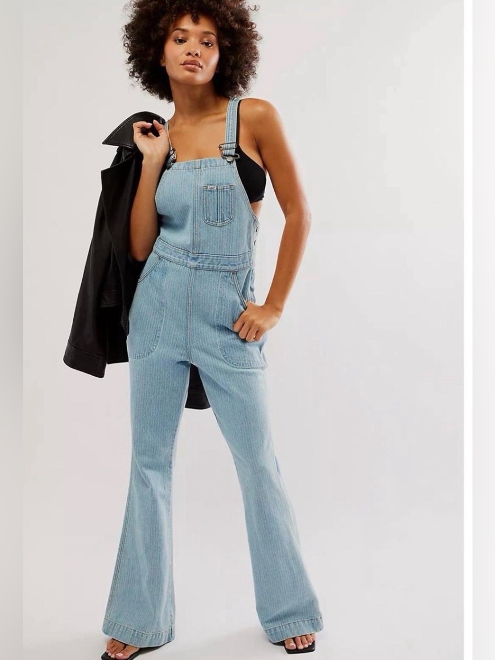NWOT Free People X Lee Workwear Vintage Inspired Light Wash Denim Overalls